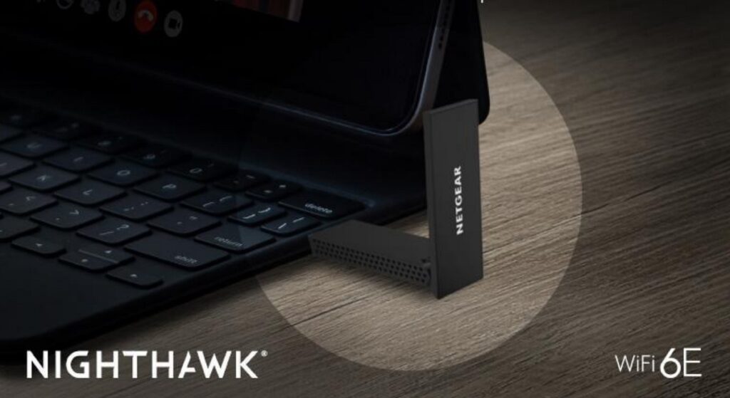 Netgear's WiFi 6E USB 3.0 adapter.