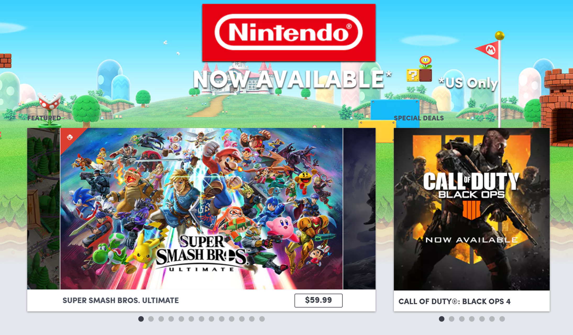 Nintendo games on The Humble Store.