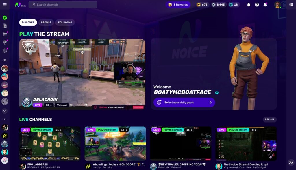 Noice is a livestreaming platform for creators.
