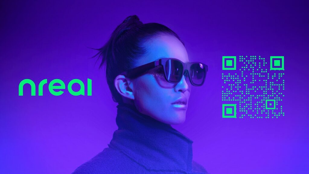 Nreal's augmented reality glasses.