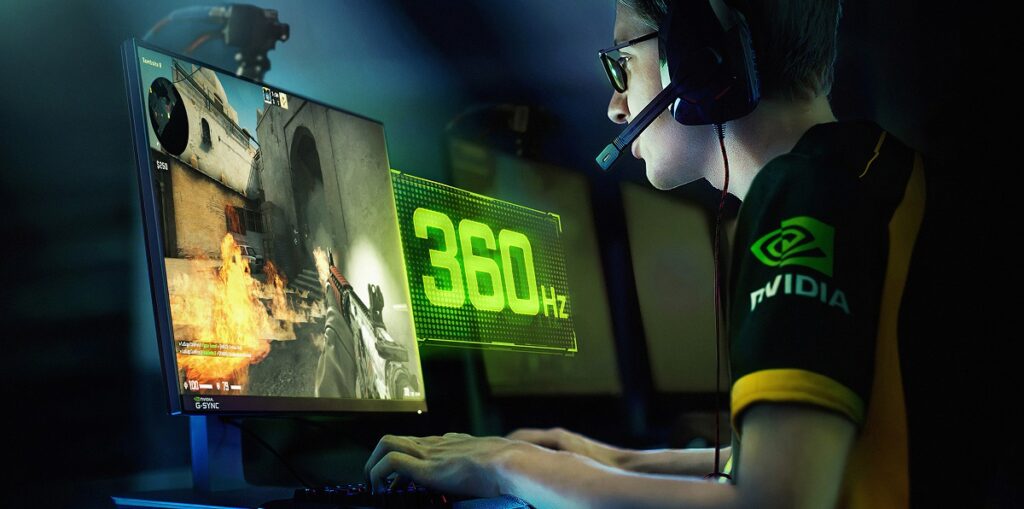 Nvidia's 360Hz G-Sync monitor for competitive gaming.