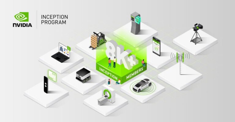 Nvidia's Inception program has 8,500 AI startups.
