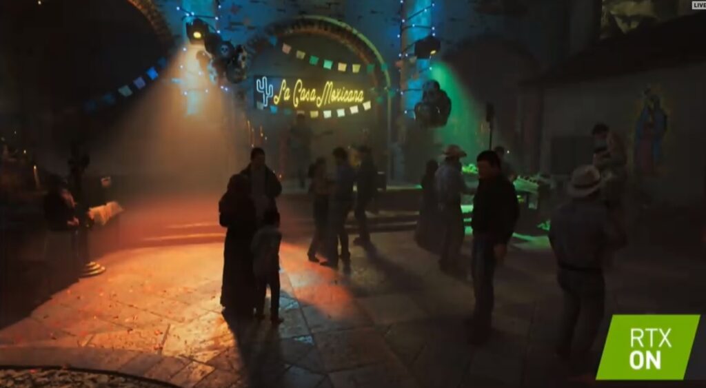 Shadow of the Tomb Raider with Nvidia's RTX processing.