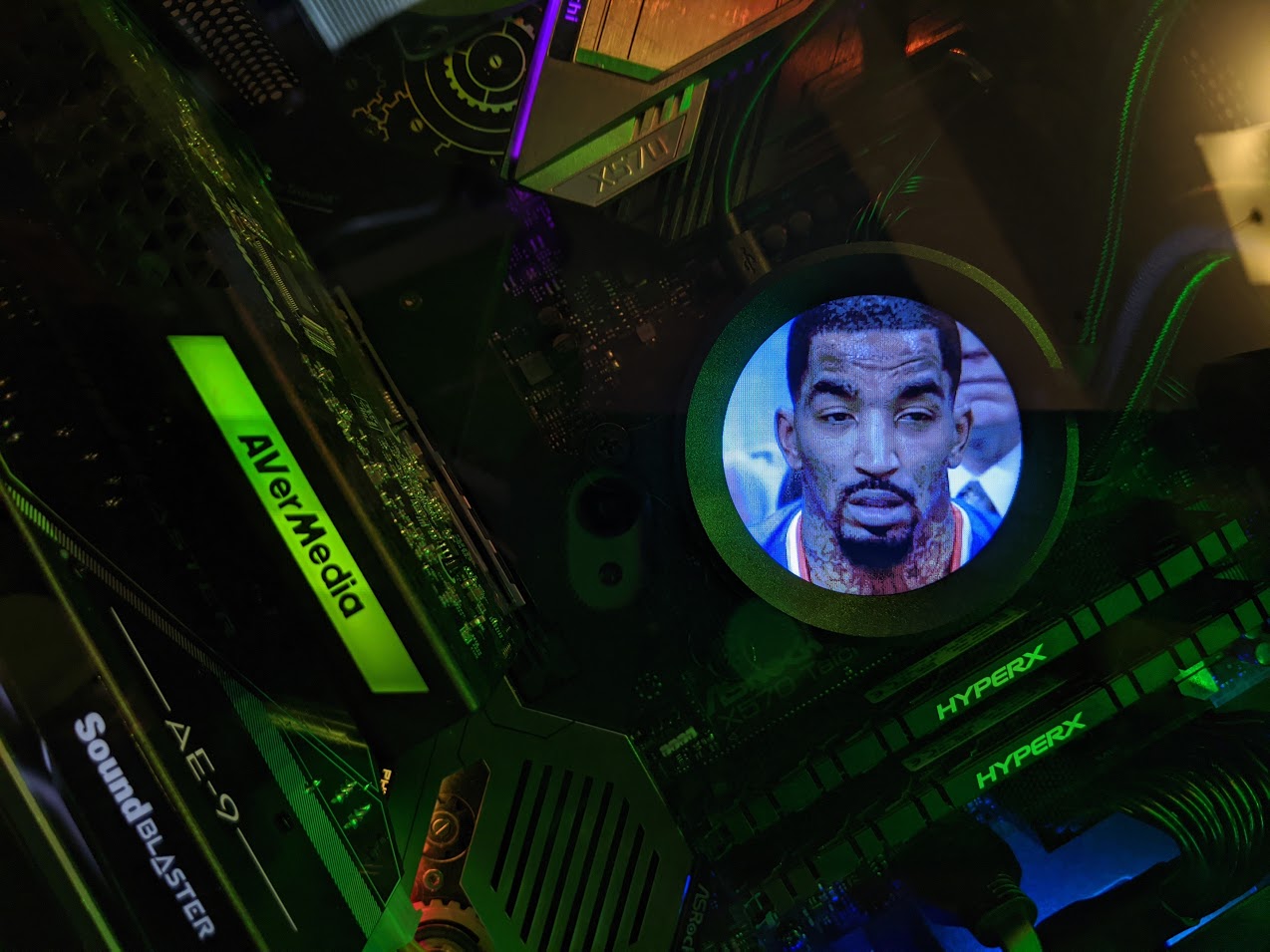 You can put any GIF you want on the Kraken Z63.