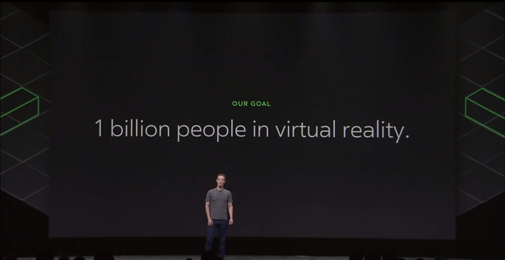 Mark Zuckerberg: We want to get 1 billion people in virtual reality