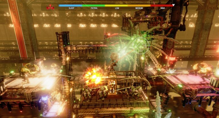 Oddworld: Soulstorm is full of flashy graphics and explosions.