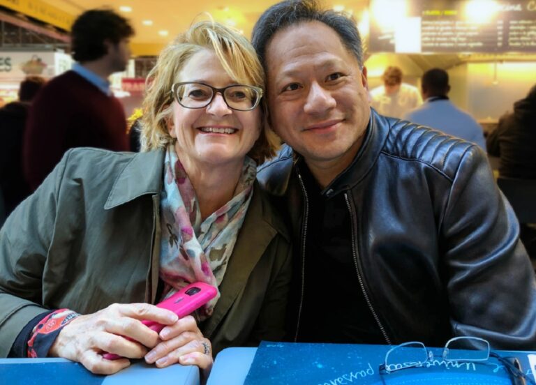 Lori and Jen-Hsun (Jensen) Huang.