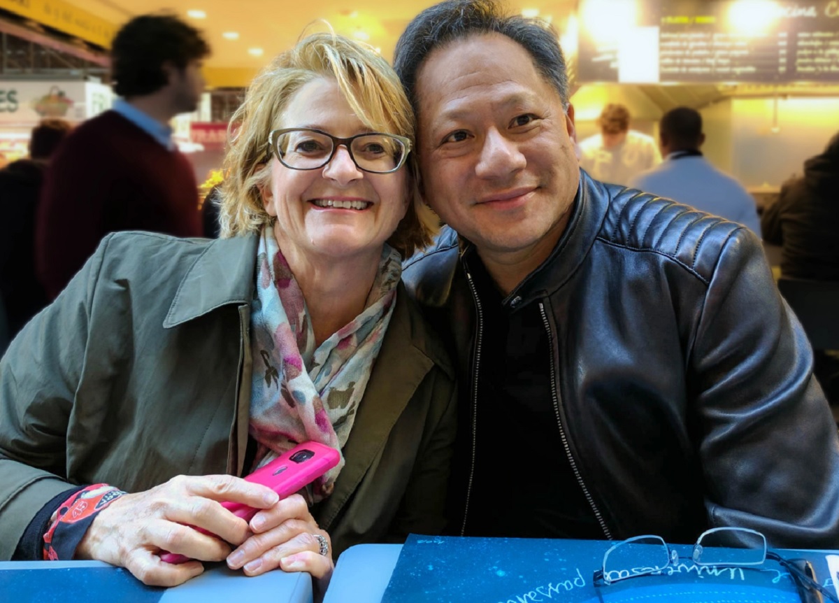 Lori and Jen-Hsun (Jensen) Huang.