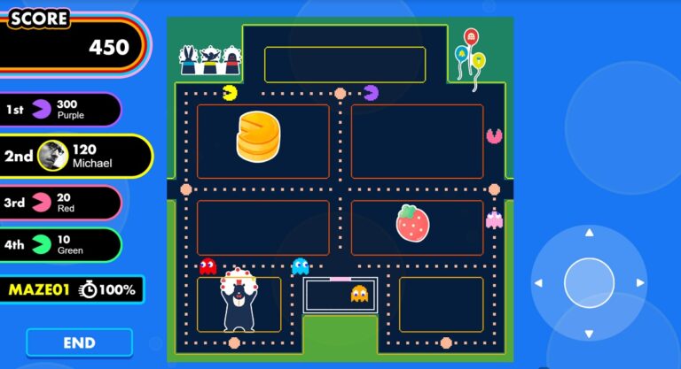 One of the user-created mazes in Pac-Man Community.