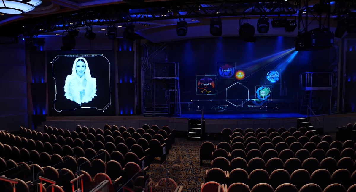 Panasonic's immersive viewing experience on a cruise ship.