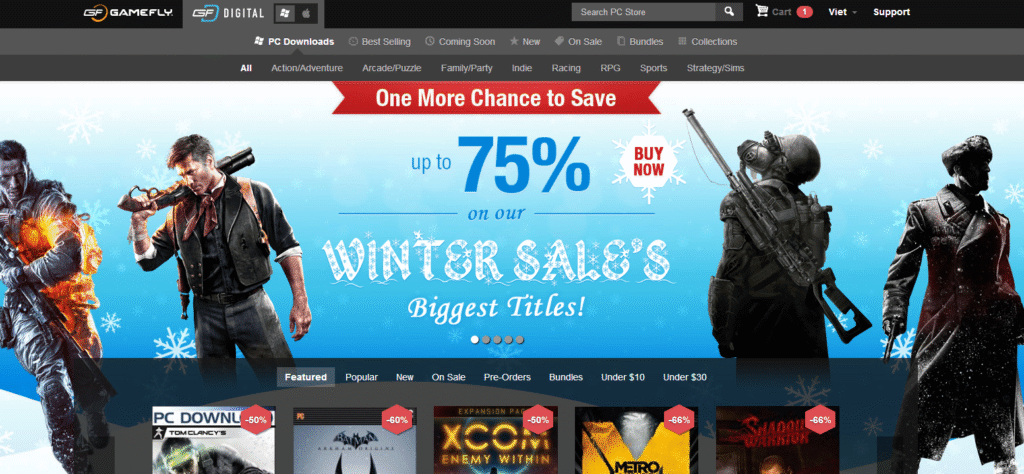 Last chance on PC games Winter Sale