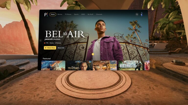 NBC Universal's Peacock streaming service will be available on Meta's VR headsets.