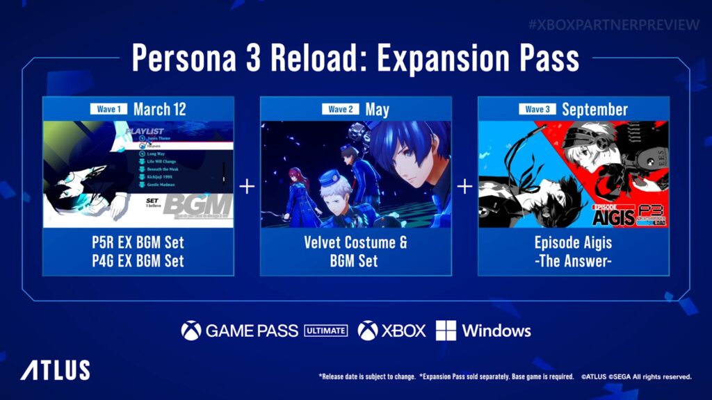 Persona 3 Reload.