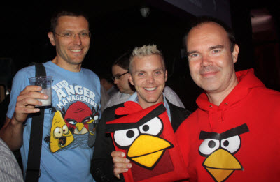 Peter Vesterbacka of Rovio on the right.
