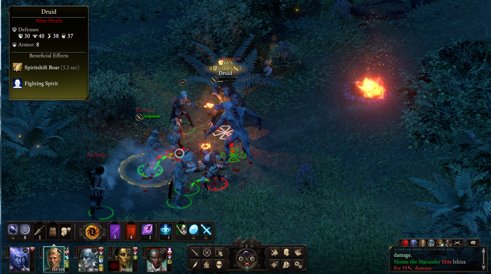 Our druid's wildshape is a shark.