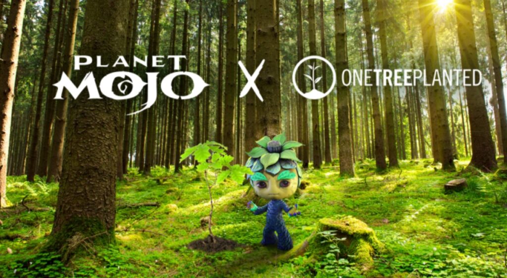Mystic Moose partners with One Tree Planted to offset NFT energy costs for Planet Mojo game