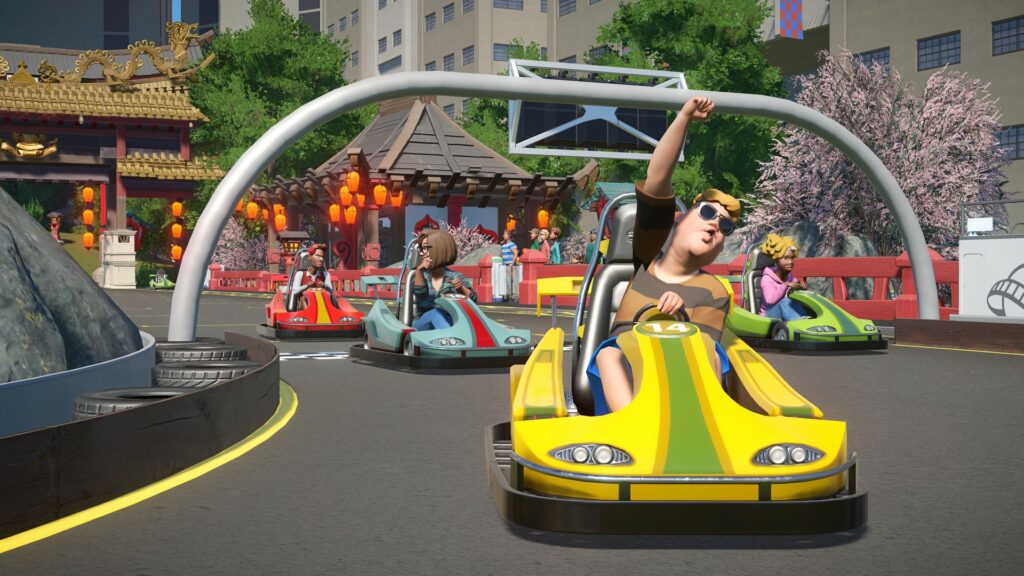 Planet Coaster’s free Spring Update adds go-karts, dueling coasters, and more