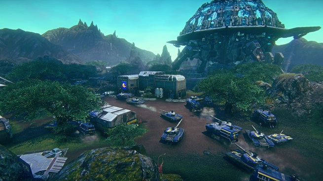 PlanetSide 2 blue base
