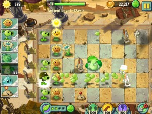 Plants vs Zombies 2. Ancient Egypt Day 3