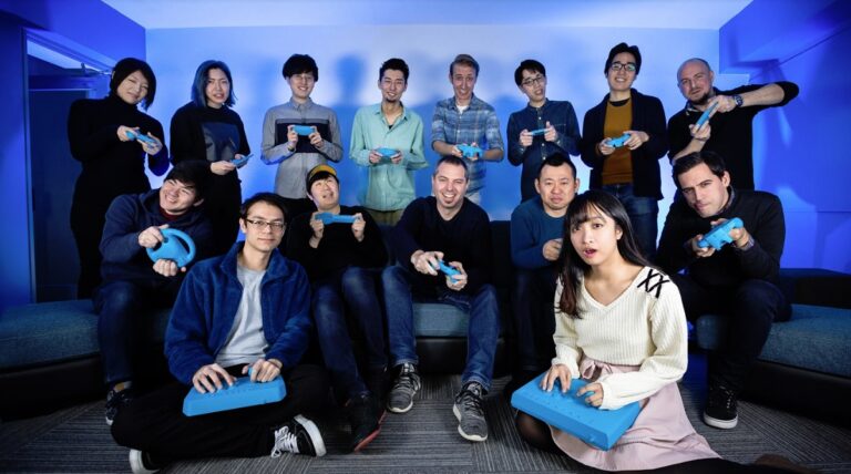 Playbrain's staff in Tokyo.