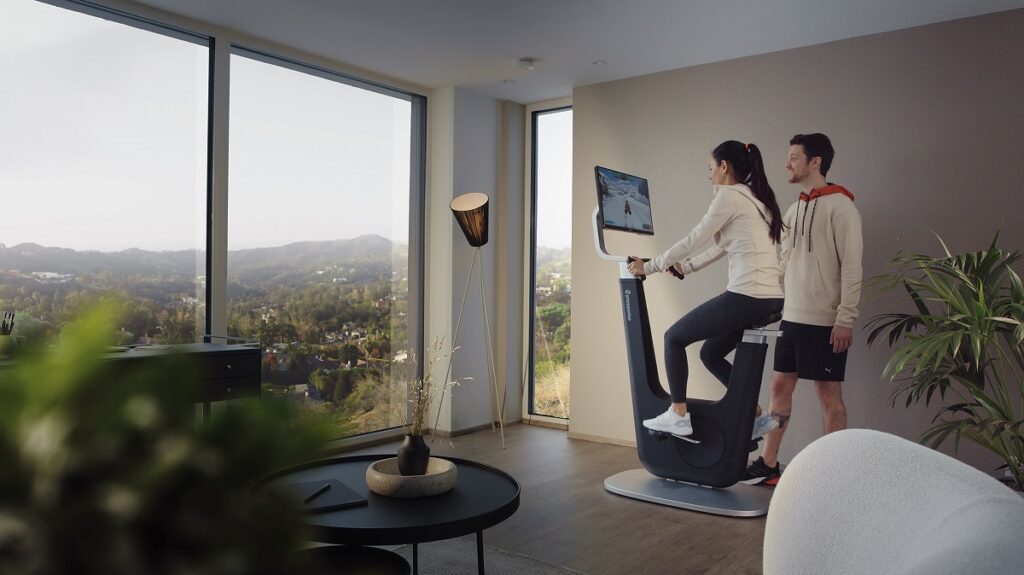 Playpulse One is an exercise bike with motivational games.