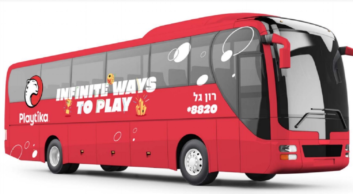 Playtika's employee bus.
