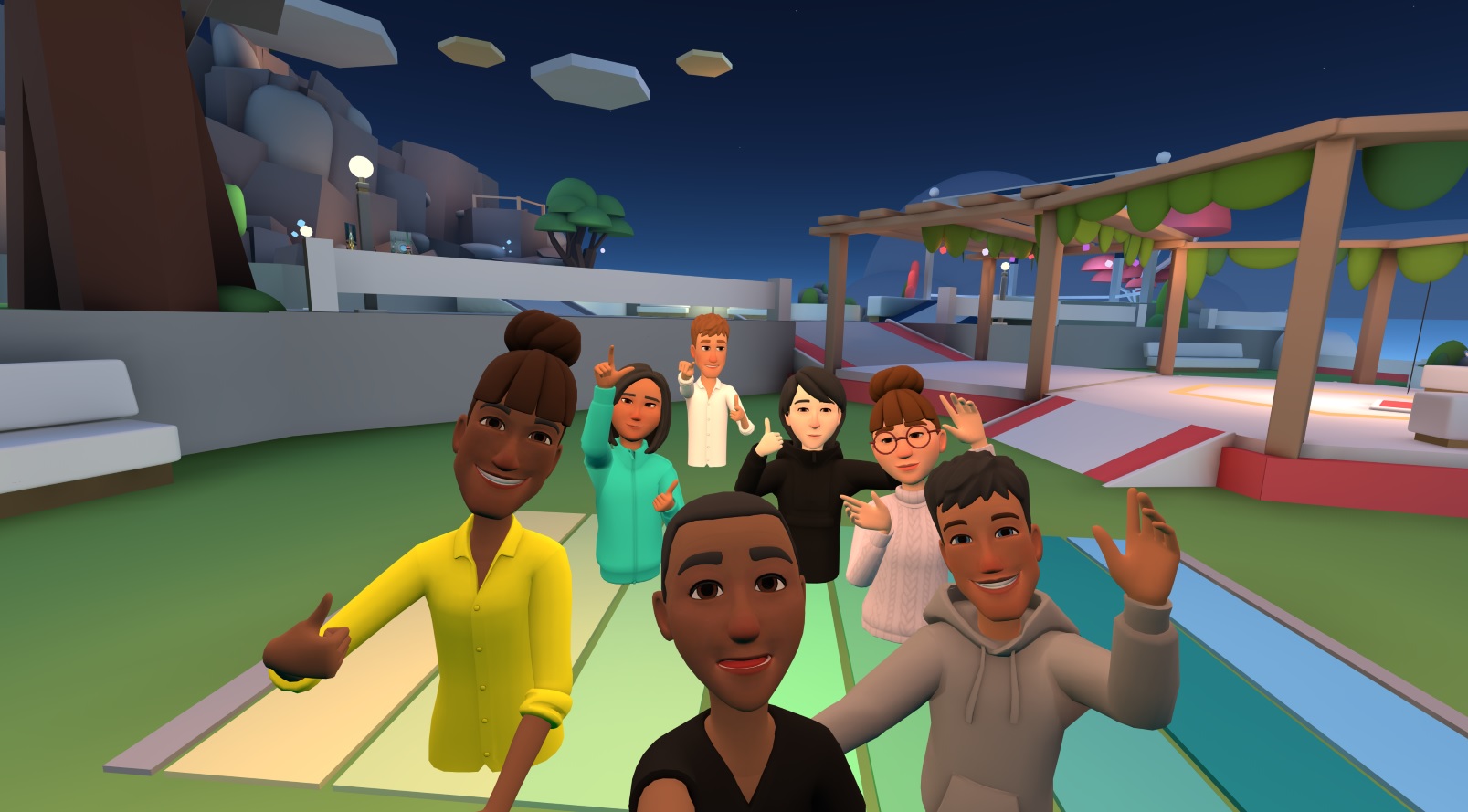 The Plaza in Facebook Horizon.