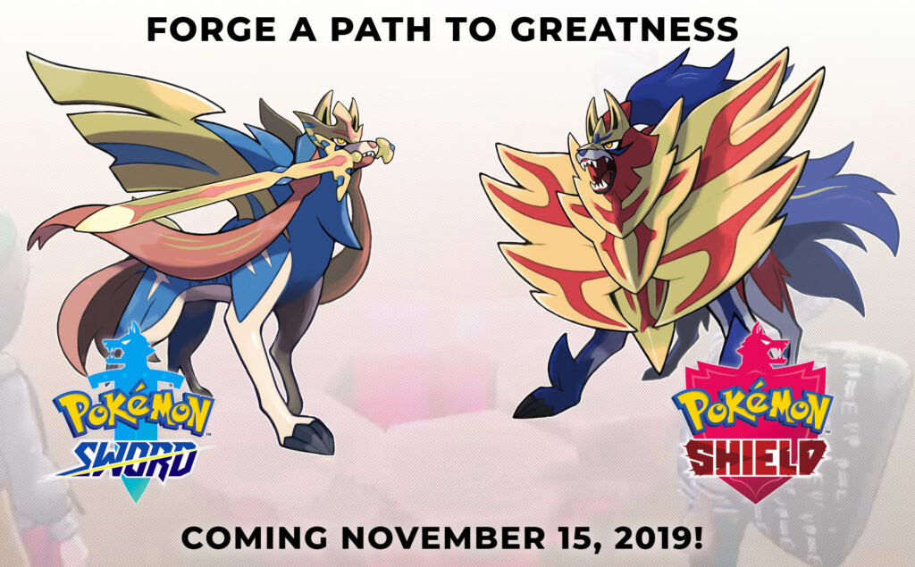 Zacian and Zamazenta.