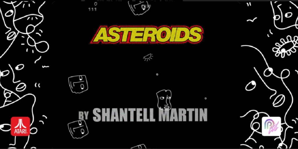 A new version of Atari's Asteroids, created in collaboration with artist Shantell Martin.