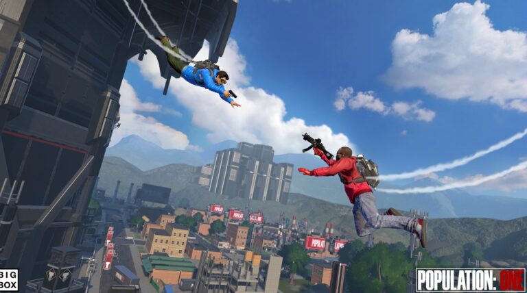 Population: One is a vertical combat battle royale game in VR.