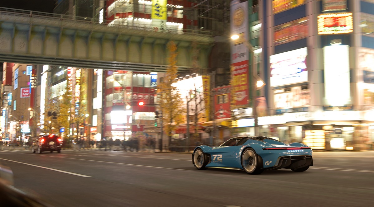 Porsche's concept car inside Gran Turismo 7.