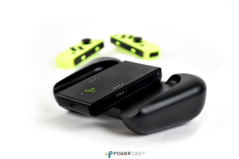Powercast's Wireless Charging Grip for Nintendo Switch.