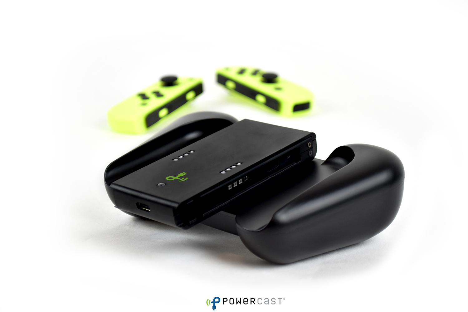 Powercast's Wireless Charging Grip for Nintendo Switch.