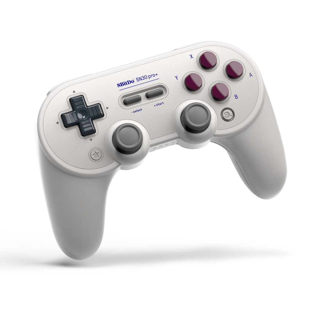 The 8BitDo Pro+ gamepad.
