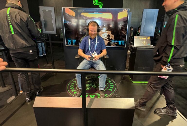 Project Esther at Razer's CES 2024 booth.
