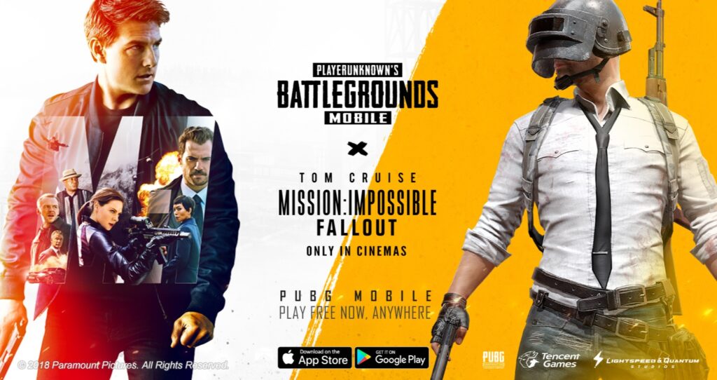 PUBG is teaming up with Mission Impossible: Fallout.