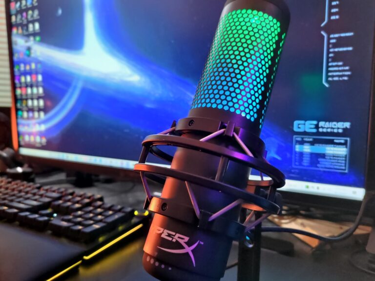 The HyperX QuadCast S with RGB.