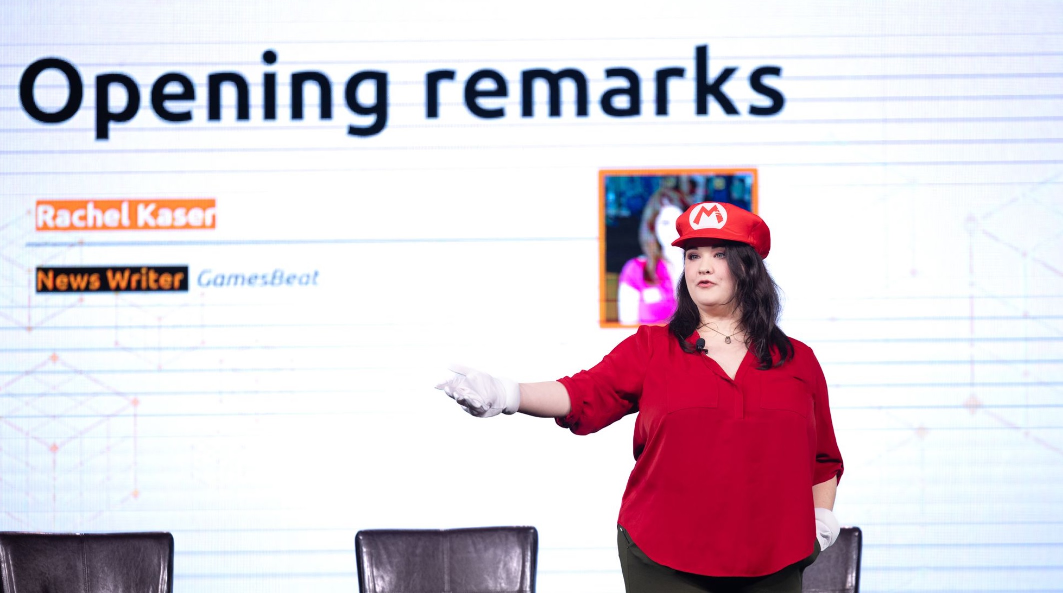 GamesBeat writer Rachel Kaser at GamesBeat Summit Next 2022.