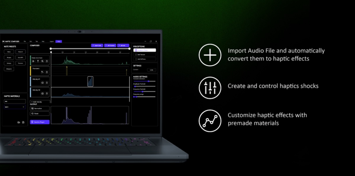 Razer will let devs and gamers "compose" their haptic feedback.