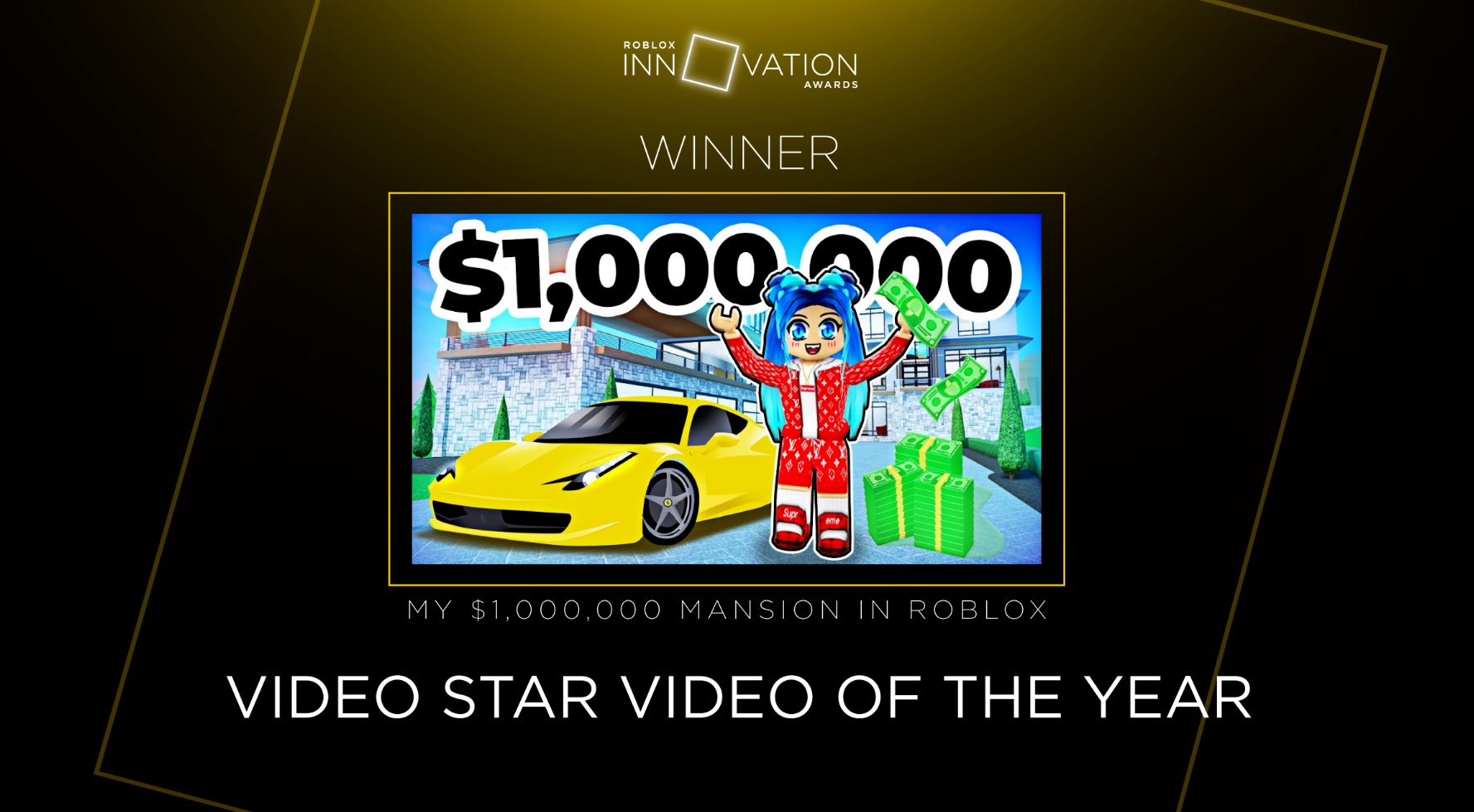 Roblox's video star of the year.