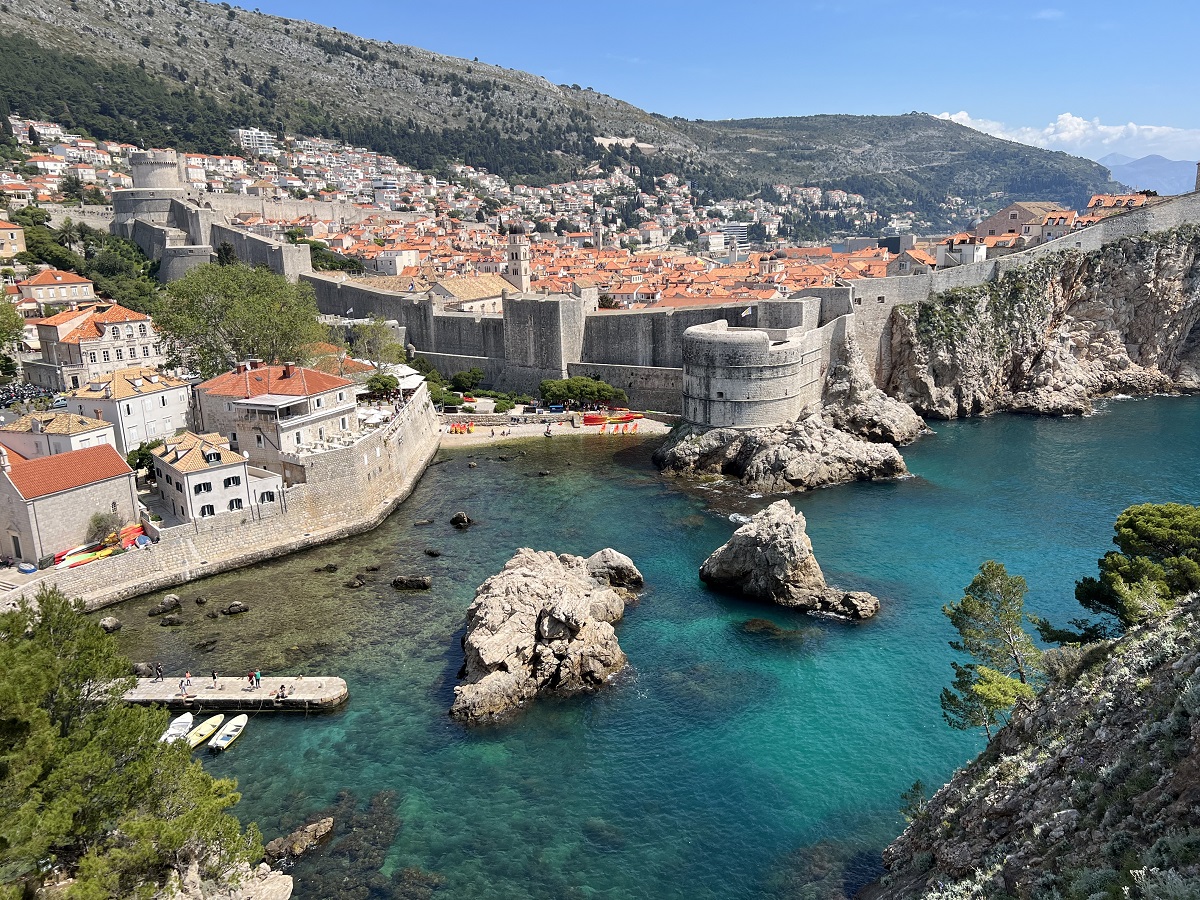 The walls of Old Town Dubrovnik.