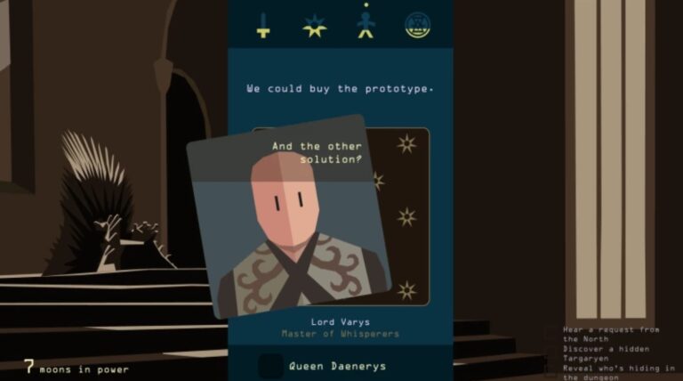 Reigns: Game of Thrones has characters that respond to your Face ID.