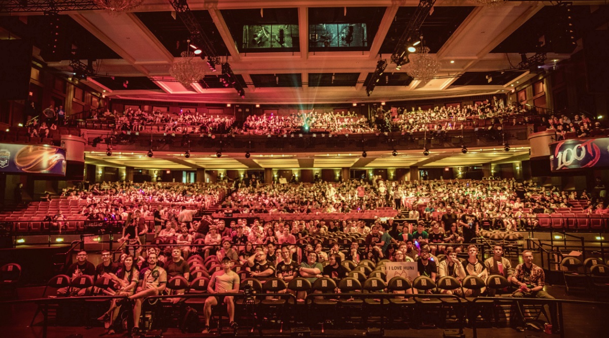 The scene of the finals for the NA LCS spring finals.
