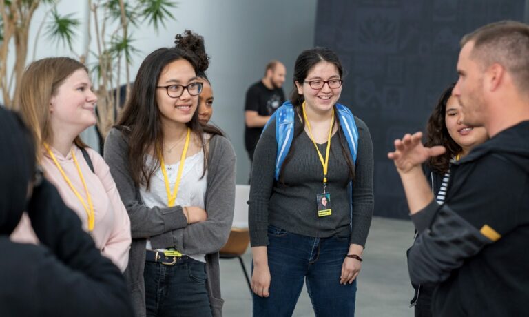 Riot Games held a 7-week program for Girls Who Code at its headquarters.