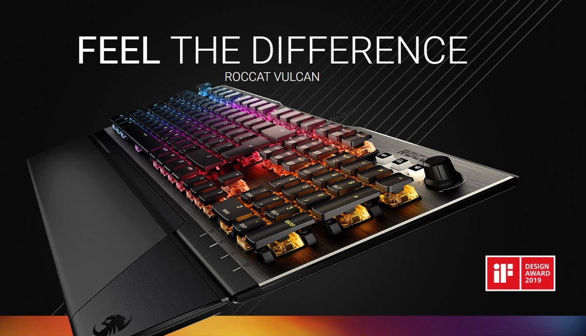 The Roccat Vulcan keyboard