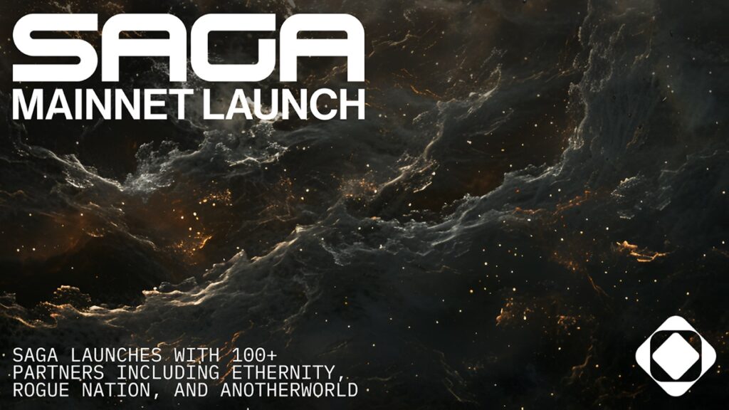 Saga launches mainnet with more than 350 Web3 projects