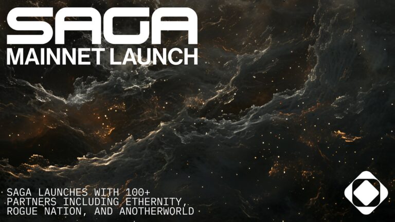 Saga is launching its mainnet with more than 350 projects.