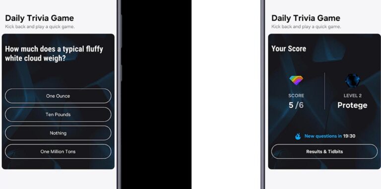 Samsung is launching The Six trivia game on mobile.