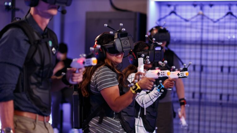 Guests at Sandbox VR.