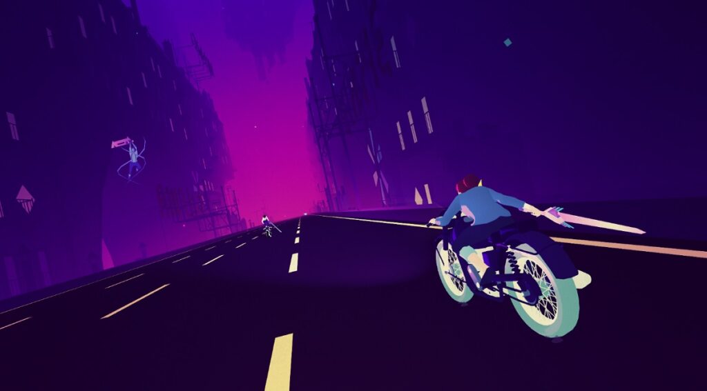 Sayonara Wild Hearts on the Nintendo Switch